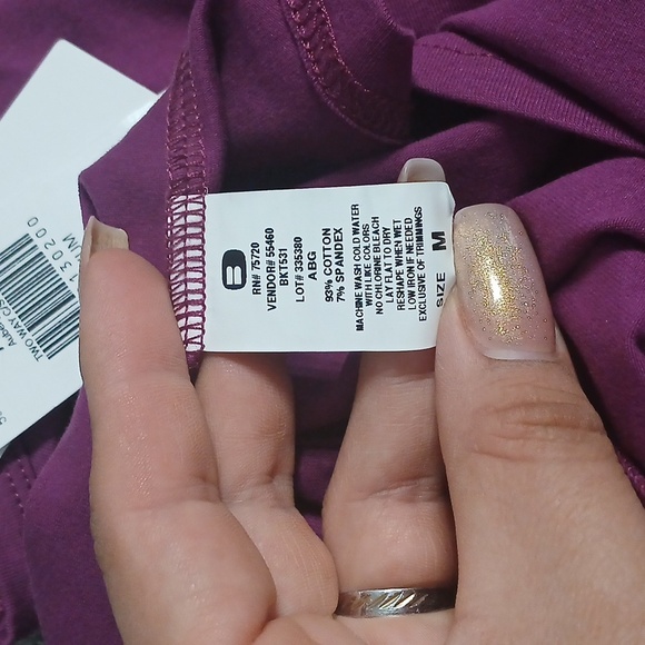 Bucle Purple Tank top, medium size, new with tags - Picture 6 of 6